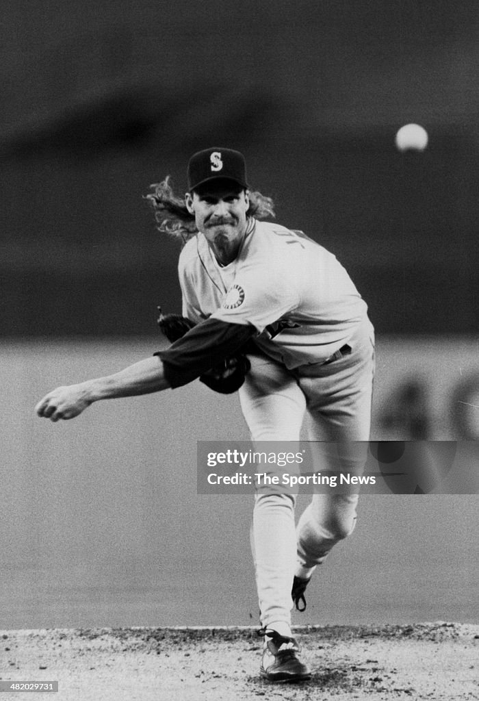 Randy Johnson of the Seattle Mariners...