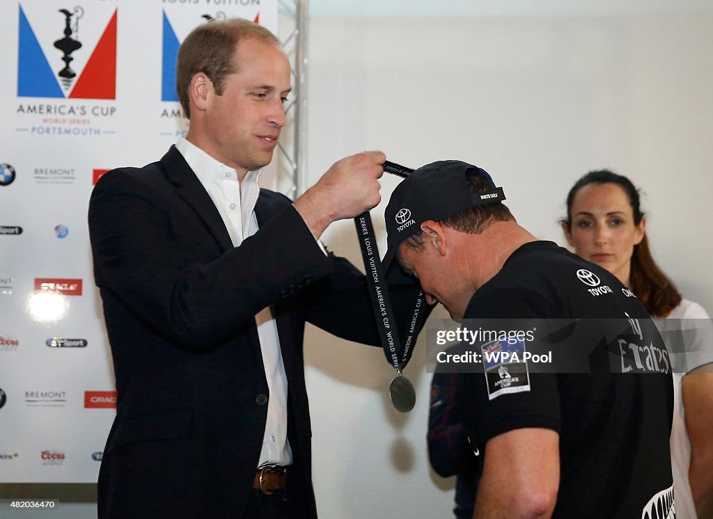 The Duke And Duchess Of Cambridge Attend The America's Cup World Series