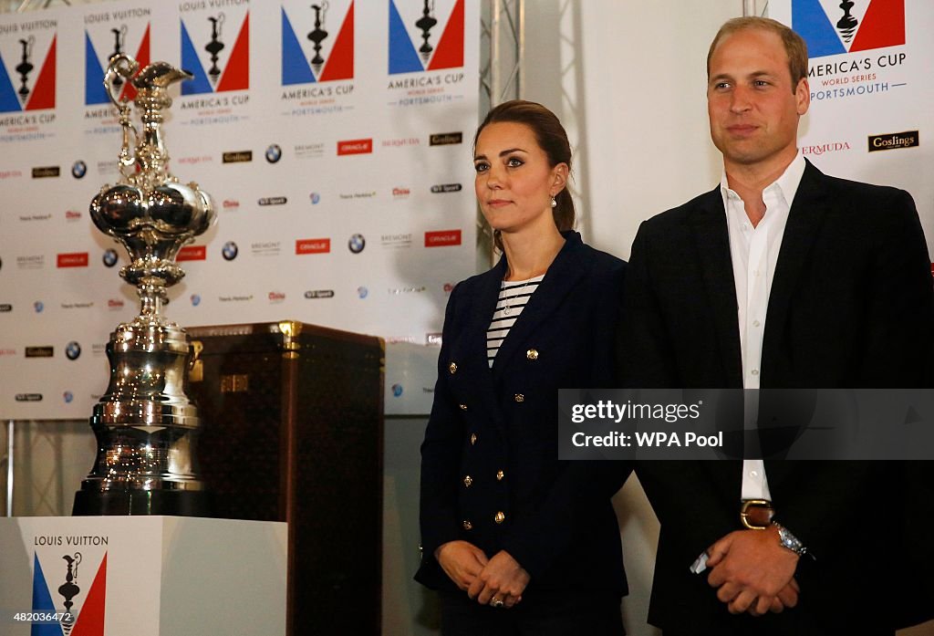 The Duke And Duchess Of Cambridge Attend The America's Cup World Series