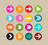 Collection Of Arrow Labels And Icons
