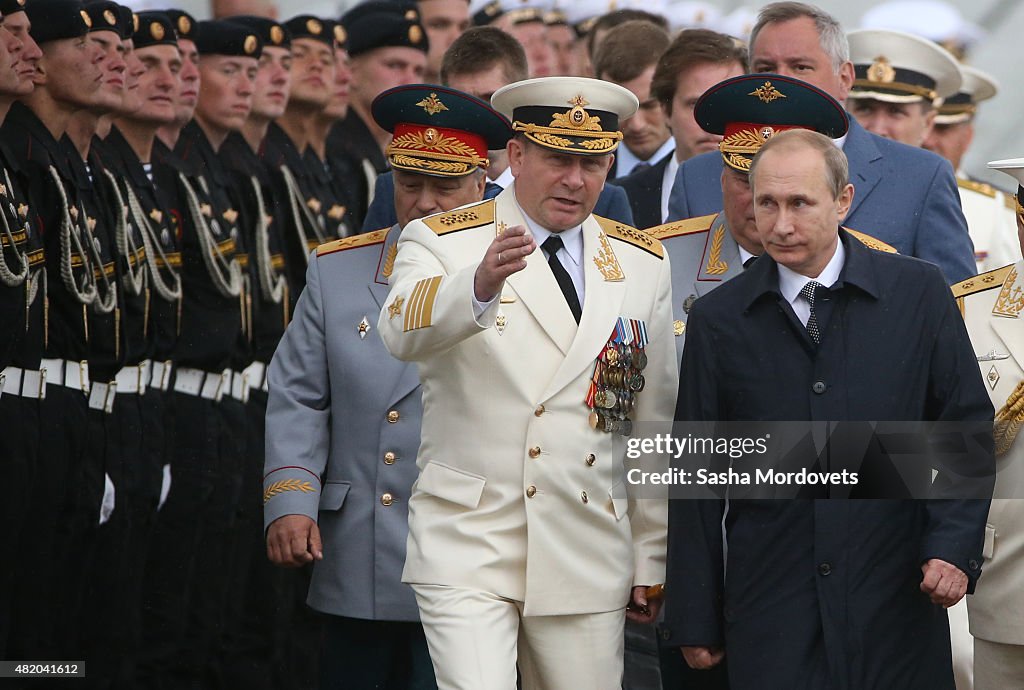 Putin Attends Navy Day In Baltiysk