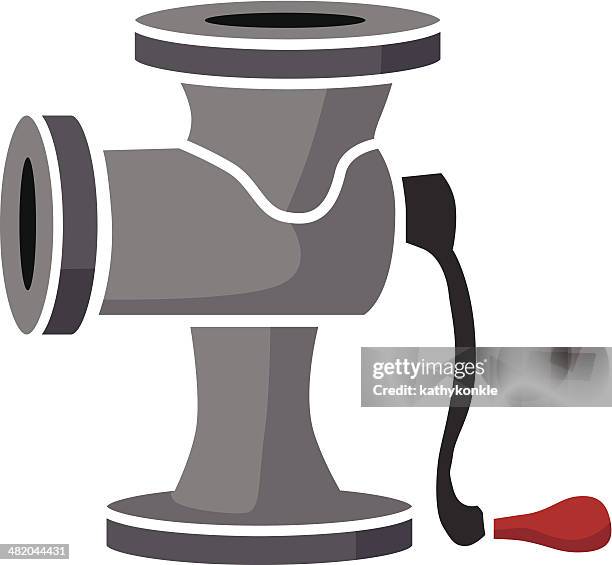 fleischwolf - meat grinder stock-grafiken, -clipart, -cartoons und -symbole