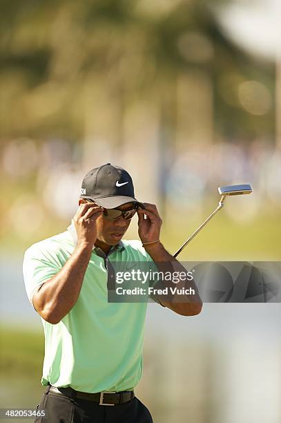 Cadillac Championship: Tiger Woods during Saturday play at TPC Blue Monster Course of Trump National Doral Miami. Doral, FL 3/8/2014 CREDIT: Fred...