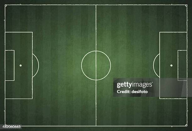 soccer field - goal post stock illustrations