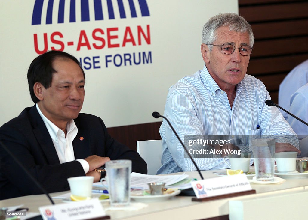 Defense Secretary Hagel Attends US-ASEAN Defense Forum In Hawaii