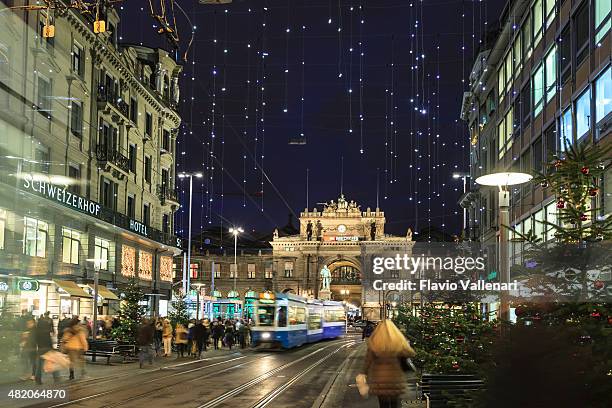 christmas in zurich, switzerland - zurich christmas stock pictures, royalty-free photos & images