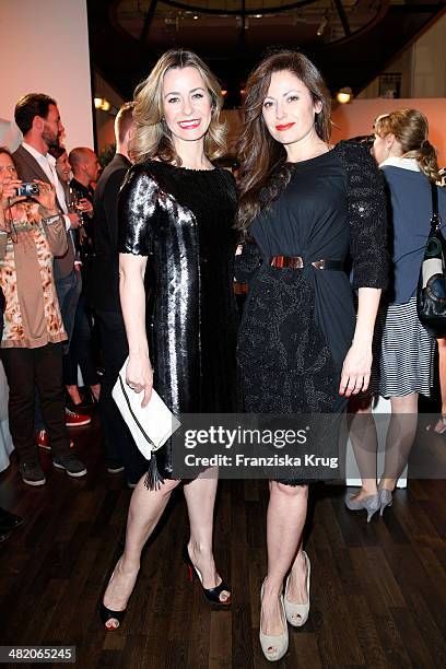 Bettina Cramer and Carolina Vera attend the 'Studio Italia - La Perfezione del Gusto' Grand Opening at KaDeWe on April 02, 2014 in Berlin, Germany.