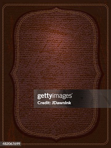 Leather with frame invitation design background Leather with frame invitation design background