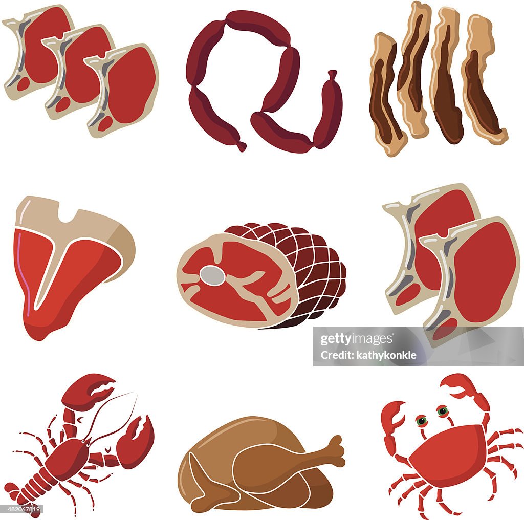Meat poultry and fish