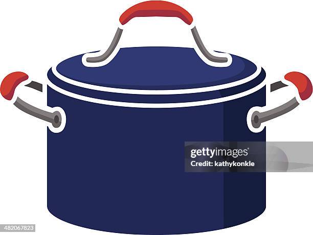 stew pot - stew pot stock illustrations