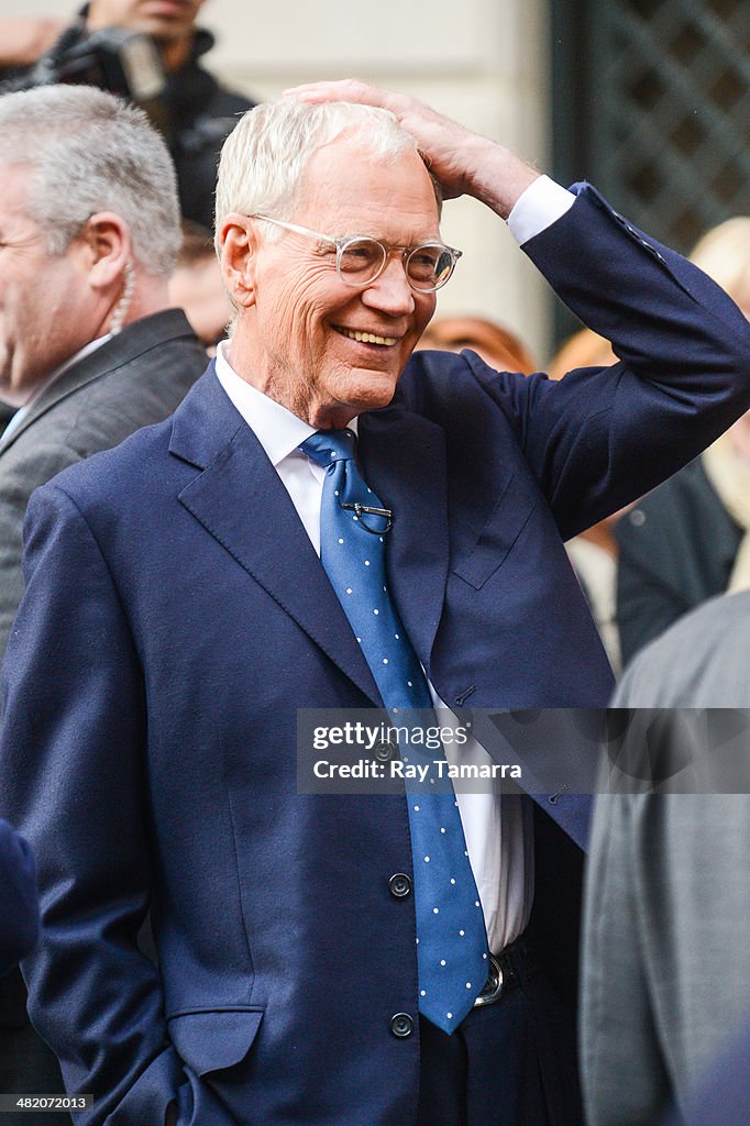 Celebrities Visit "Late Show With David Letterman" - April 2, 2014