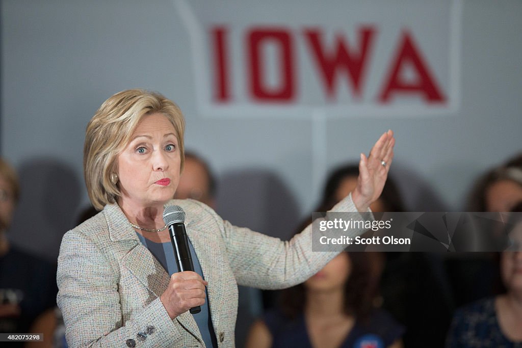 Hillary Clinton Brings Her Presidential Campaign Back To Iowa