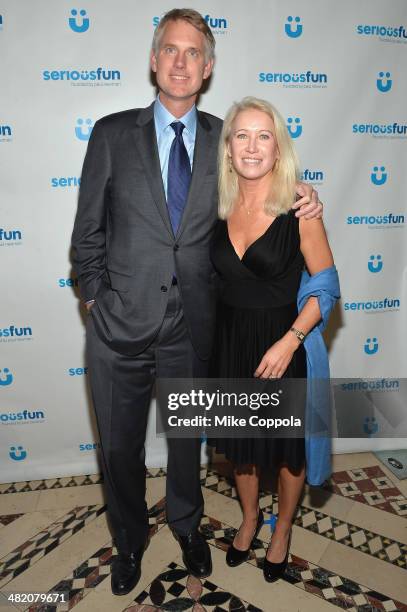 Kurt Soderlund and Clea Newman attend the SeriousFun Children's Network Gala at Cipriani 42nd Street on April 2, 2014 in New York City.