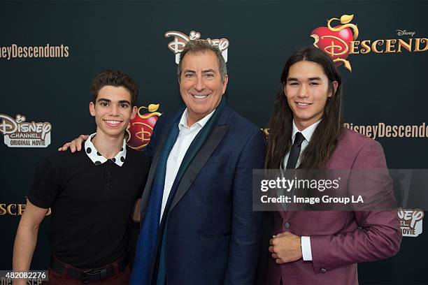 Stars of the upcoming Disney Channel's movie "Descendants" and its director Kenny Ortega were the guests of honor at a screening party held at Disney...