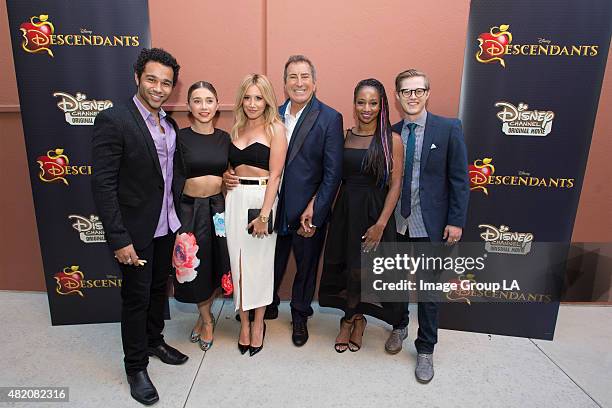 Stars of the upcoming Disney Channel's movie "Descendants" and its director Kenny Ortega were the guests of honor at a screening party held at Disney...