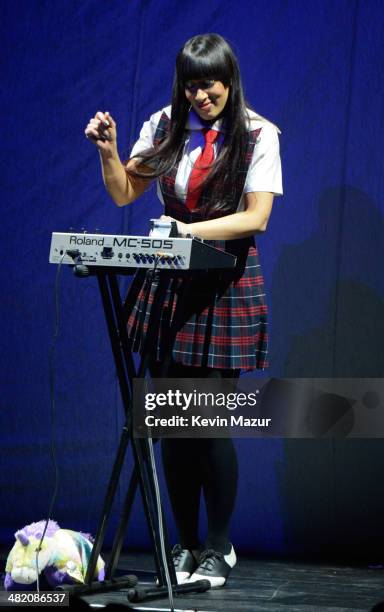 Lady Starlight opens for Lady Gaga at Roseland Ballroom on April 2, 2014 in New York City.