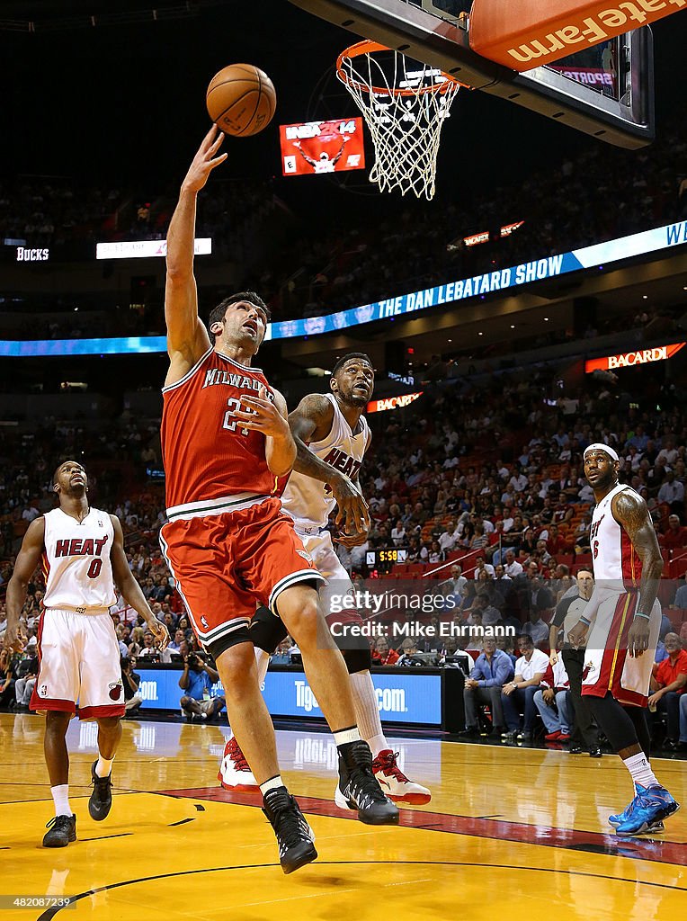 Milwaukee Bucks v Miami Heat