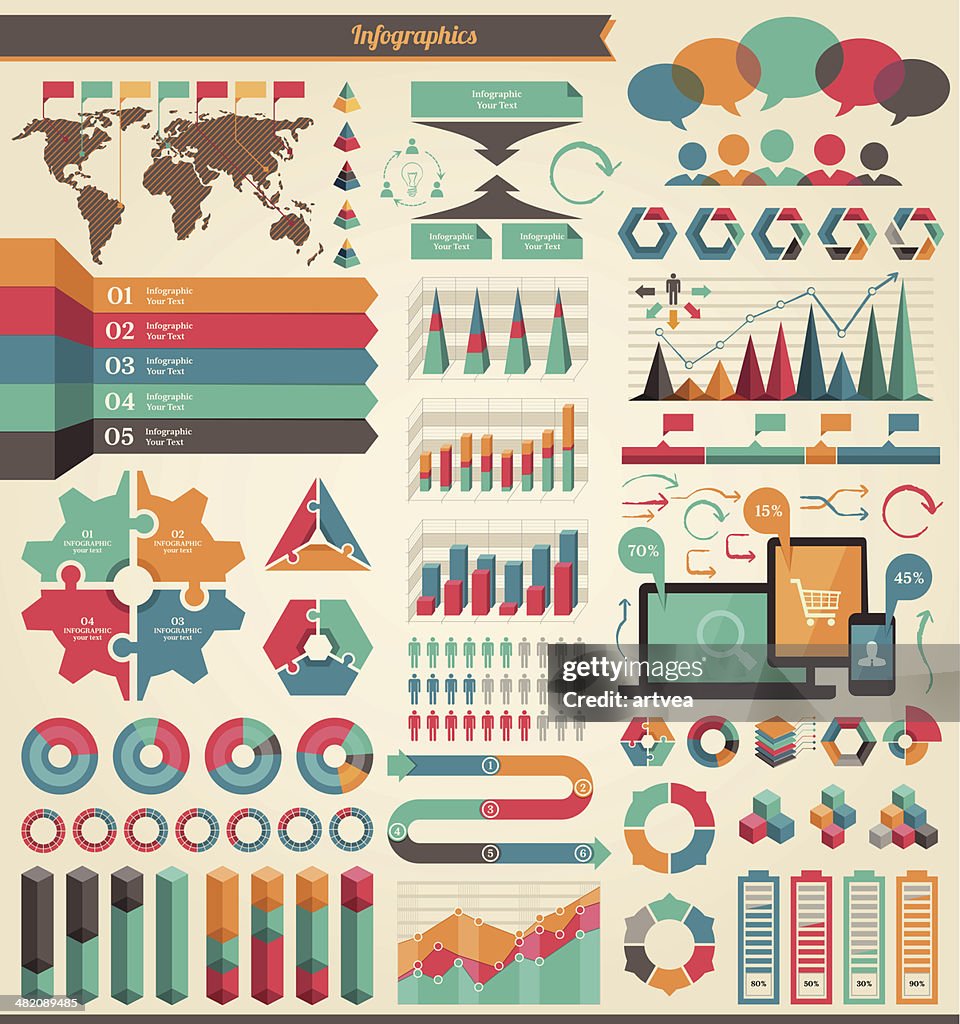 Components Inforgraphic Infographic Elements Illustrator