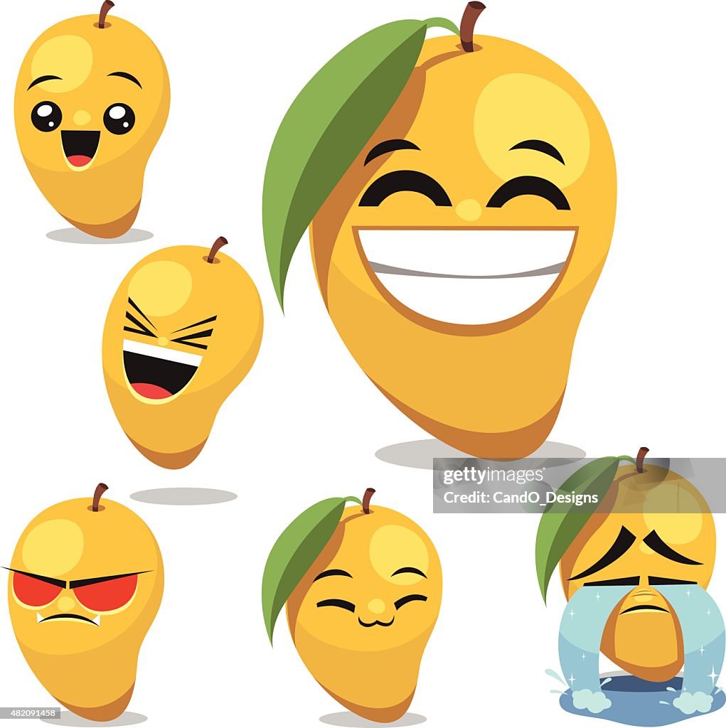 Mango Cartoon Set B High-Res Vector Graphic - Getty Images