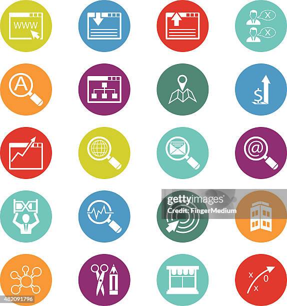 internet icons collection. - code language stock illustrations