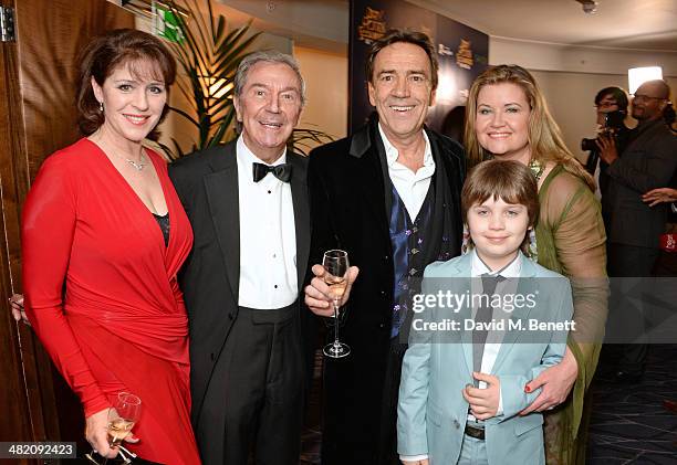 Rosemarie Ford, Des O'Connor, Robert Lindsay, Jodie Brooke Wilson and son Adam O'Connor attend an after party following the press night performance...