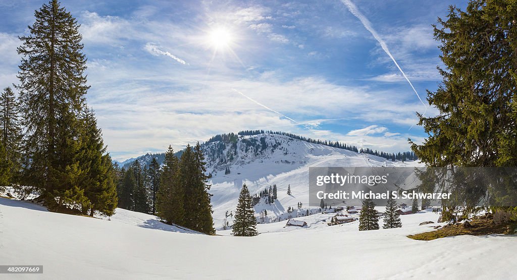 A sunny day in the Bavarian Alps