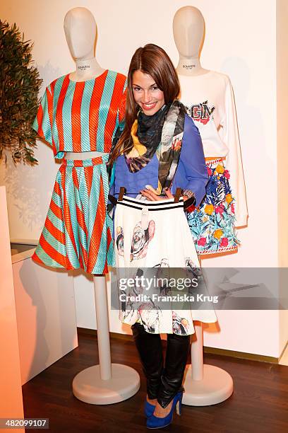 Anna Julia Kapfelsperger attends the 'Studio Italia - La Perfezione del Gusto' Grand Opening at KaDeWe on April 02, 2014 in Berlin, Germany.