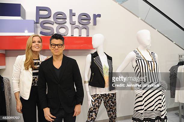 Stylist Mary Alice Stephenson and Designer Peter Som pose as Kohls and Peter Som host an exclusive blogger event with Stylist Mary Alice Stephenson...
