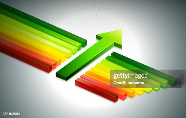 custom bars with arrow on business background - org chart background stock illustrations