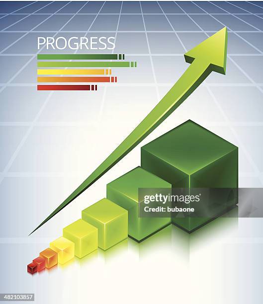 custom progress cubes business concept - org chart background stock illustrations