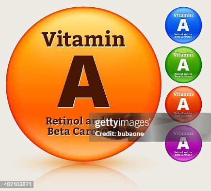 Vitamin A Multi Colored Button Set Vitamin A Multi Colored Button Set
