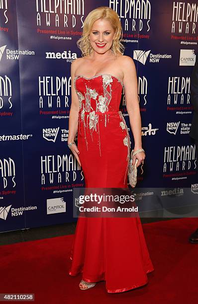 Helen Dallimore arrives at the 2015 Helpmann Awards at the Capitol Theatre on July 27, 2015 in Sydney, Australia.