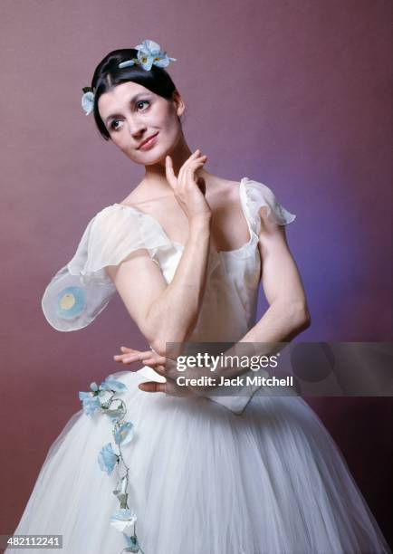 Carla Fracci performing "Coppelia" at the American Ballet Theatre in December 1968.