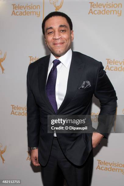 Harry Lennix attends an evening with "The Blacklist" at Florence Gould Hall on April 2, 2014 in New York City.