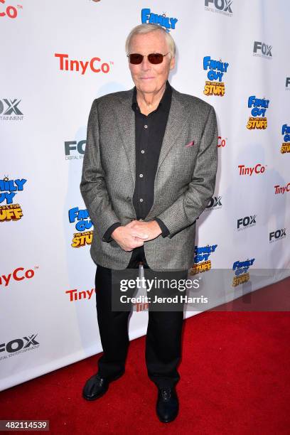 Adam West attends the Launch Party for the 'Family Guy' Game at the Happy Ending Bar & Restaurant on April 2, 2014 in Hollywood, California.