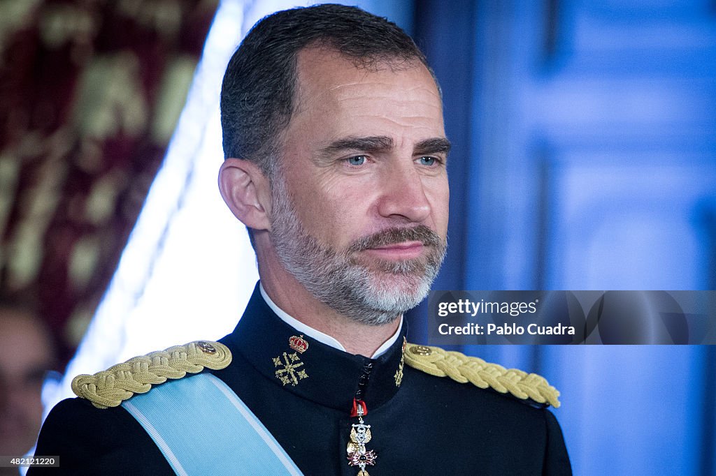 King Felipe VI Of Spain Receives New Ambassadors in Madrid