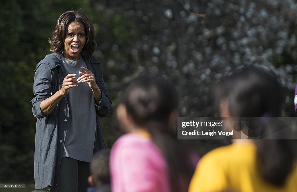 Michelle Obama Joins Local Kids To Plant 6th Annual White House Kitchen Garden