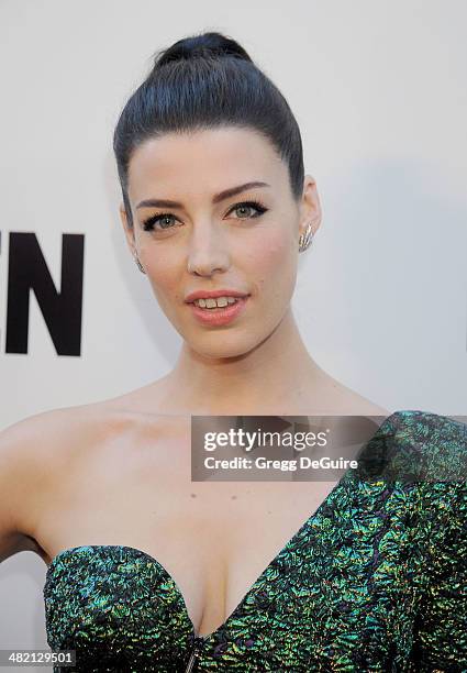 Actress Jessica Pare arrives at AMC's "Mad Men" Season 7 premiere at ArcLight Cinemas on April 2, 2014 in Hollywood, California.