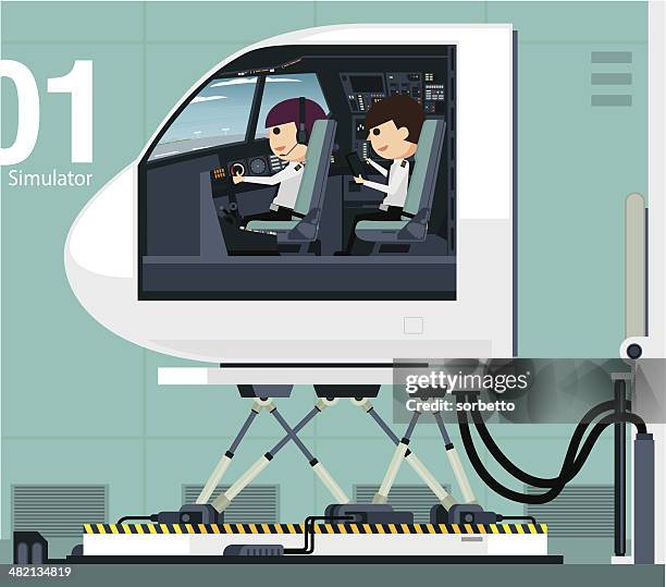 flight simulator - flight simulator stock illustrations
