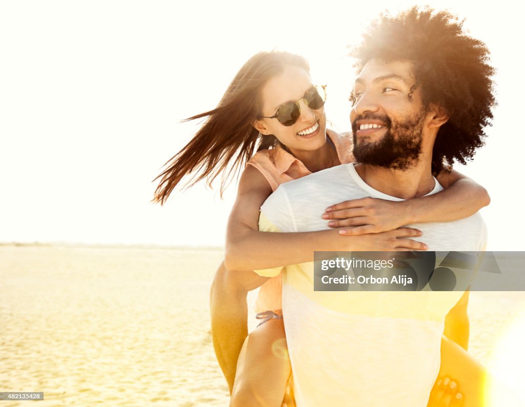 Couple on a beach