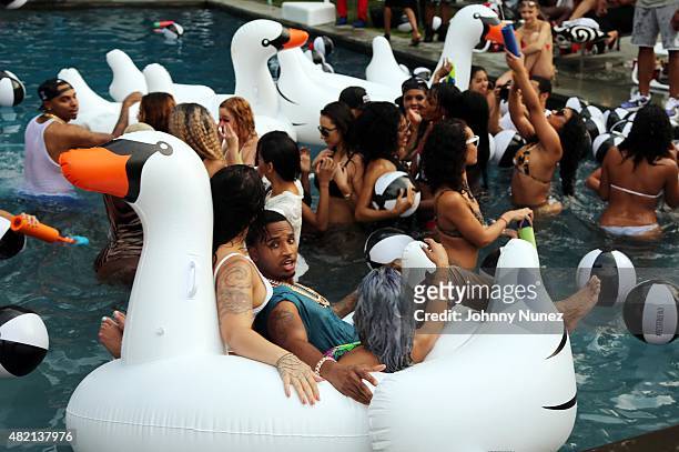 Trey Songz Celebrates The 10th Anniversary Of The Release Of His Debut Album "I Gotta Make It" at a private location on July 26 in East Hampton, New...