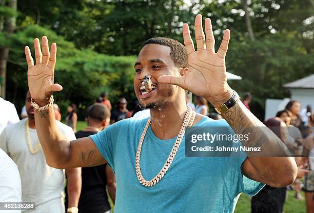 Trey Songz Celebrates The 10th Anniversary Of The Release Of His Debut Album "I Gotta Make It" at a private location on July 26 in East Hampton, New...