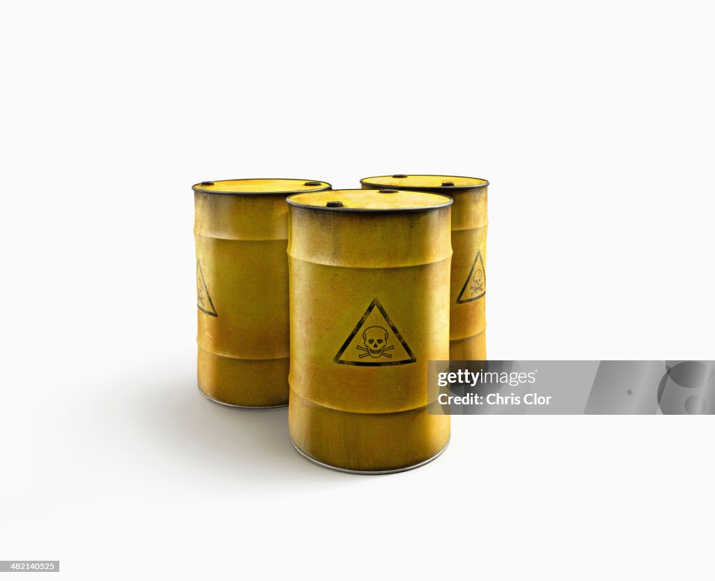 Barrels of toxic waste