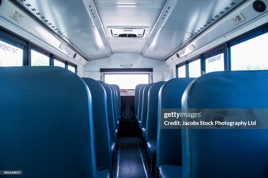 Empty seats on school bus