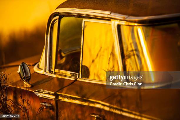 Vintage Car Parked Outdoors, Foto de stock