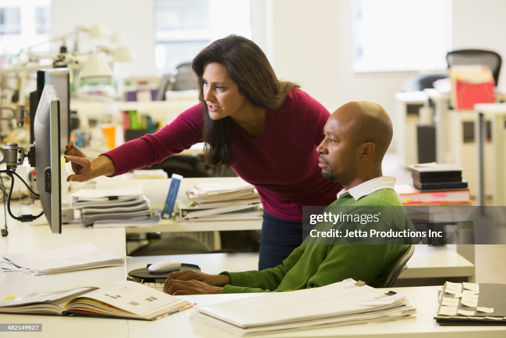 Business people talking in office