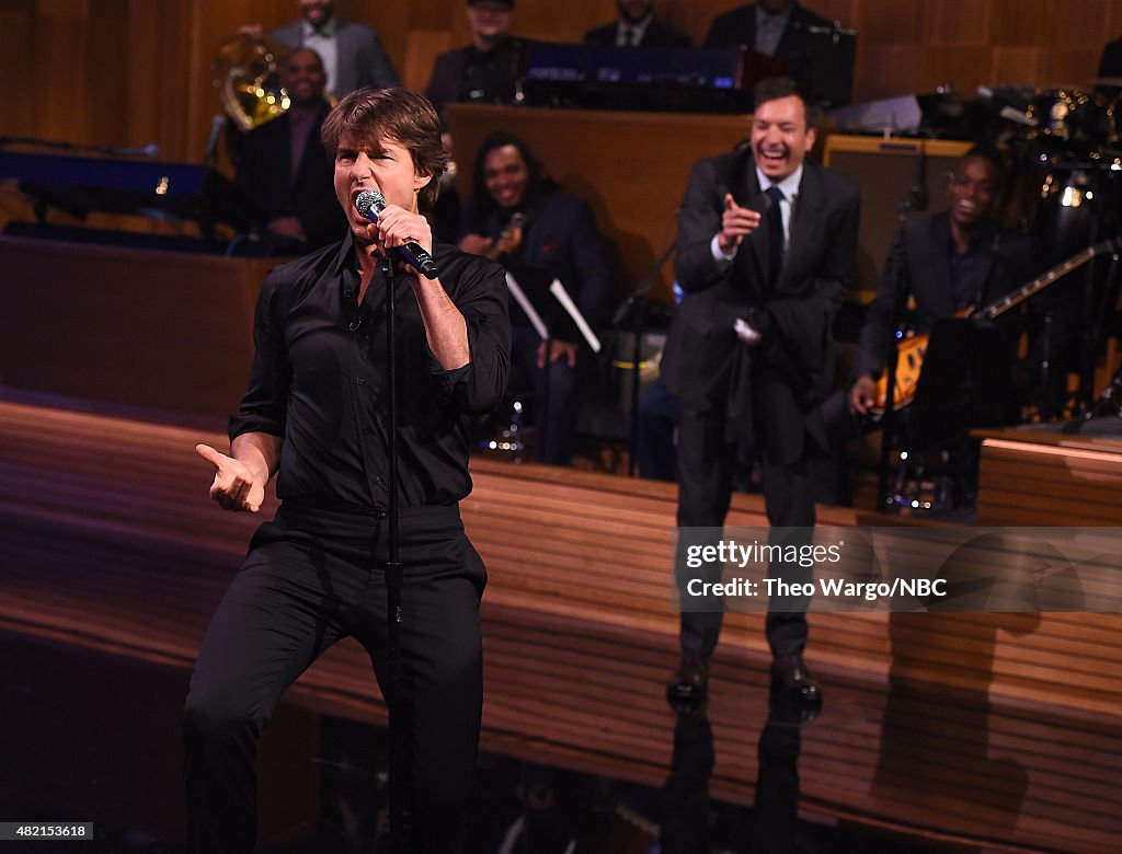 Tom Cruise Visits "The Tonight Show Starring Jimmy Fallon"