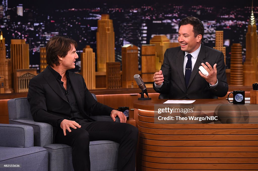 Tom Cruise Visits "The Tonight Show Starring Jimmy Fallon"