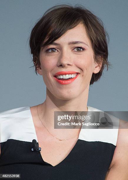 Actress Rebecall Hall attends Meet the Filmmaker to discuss "The Gift" at the Apple Store Soho on July 27, 2015 in New York City.