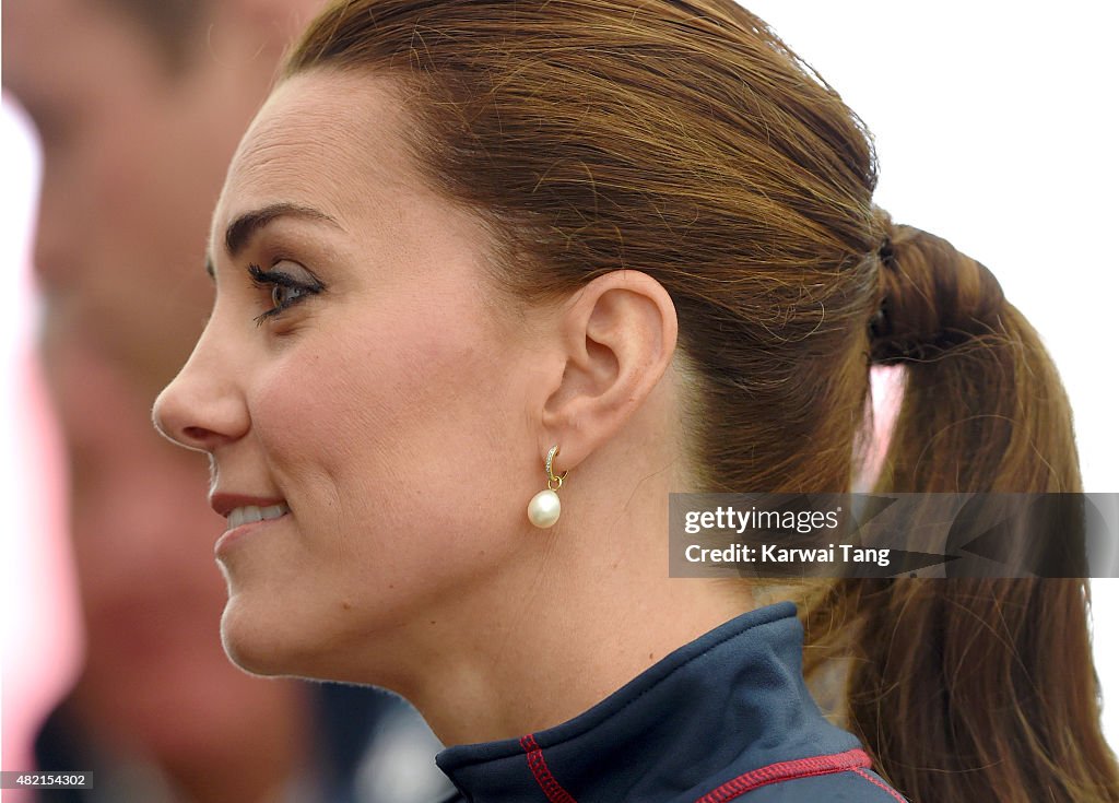 The Duke And Duchess Of Cambridge Attend The America's Cup World Series